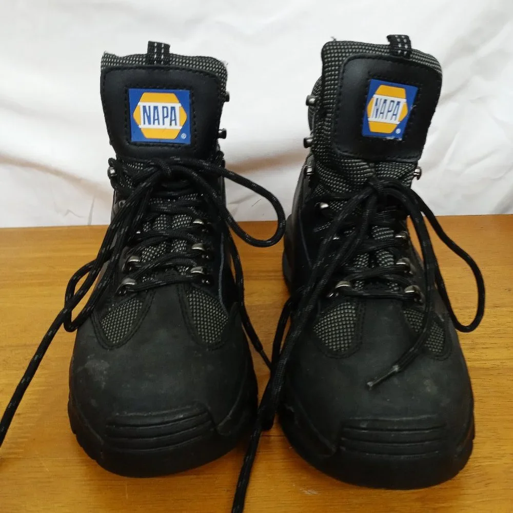 NAPA Auto Parts Shell Work Shoes Cukka Boots Men's 8.5 Oil Resistant
